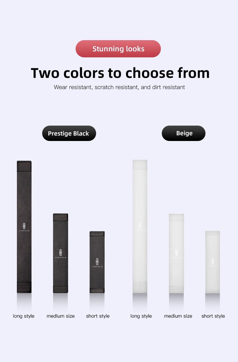 2Pcs Car Seat Belt Safety Shoulder Covers Car Accessories For Lincoln Navigator Continental Nautilus Aviator MKZ MKX MKC MKT MKS Corsair Mark E