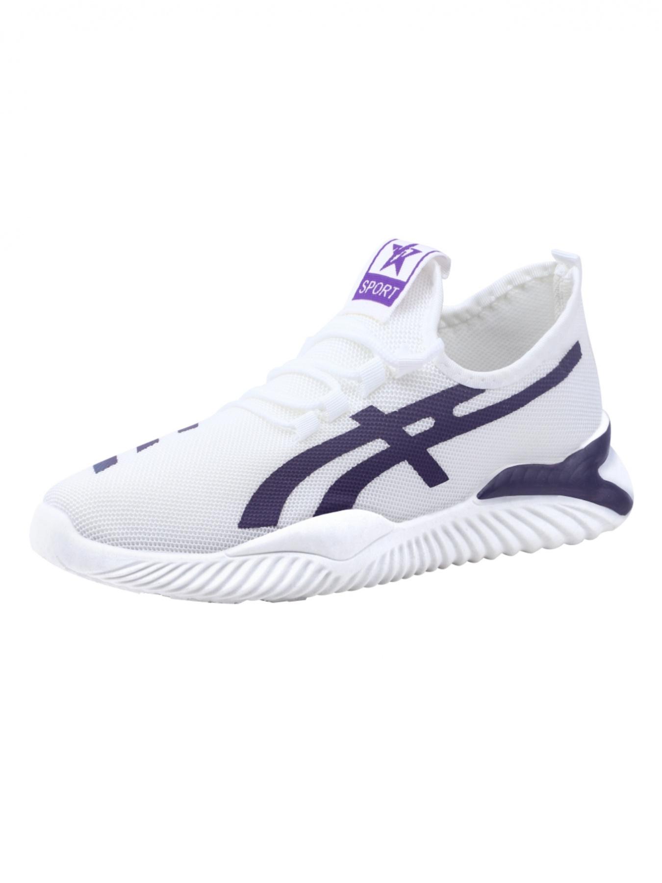 Men's casual sports shoes, with lightweight mesh material wrapping, stylish and eye-catching contrasting decorations, lace up style that fits the foot shape, simple and versatile color matching, preferred for daily commuting and casual sports wear