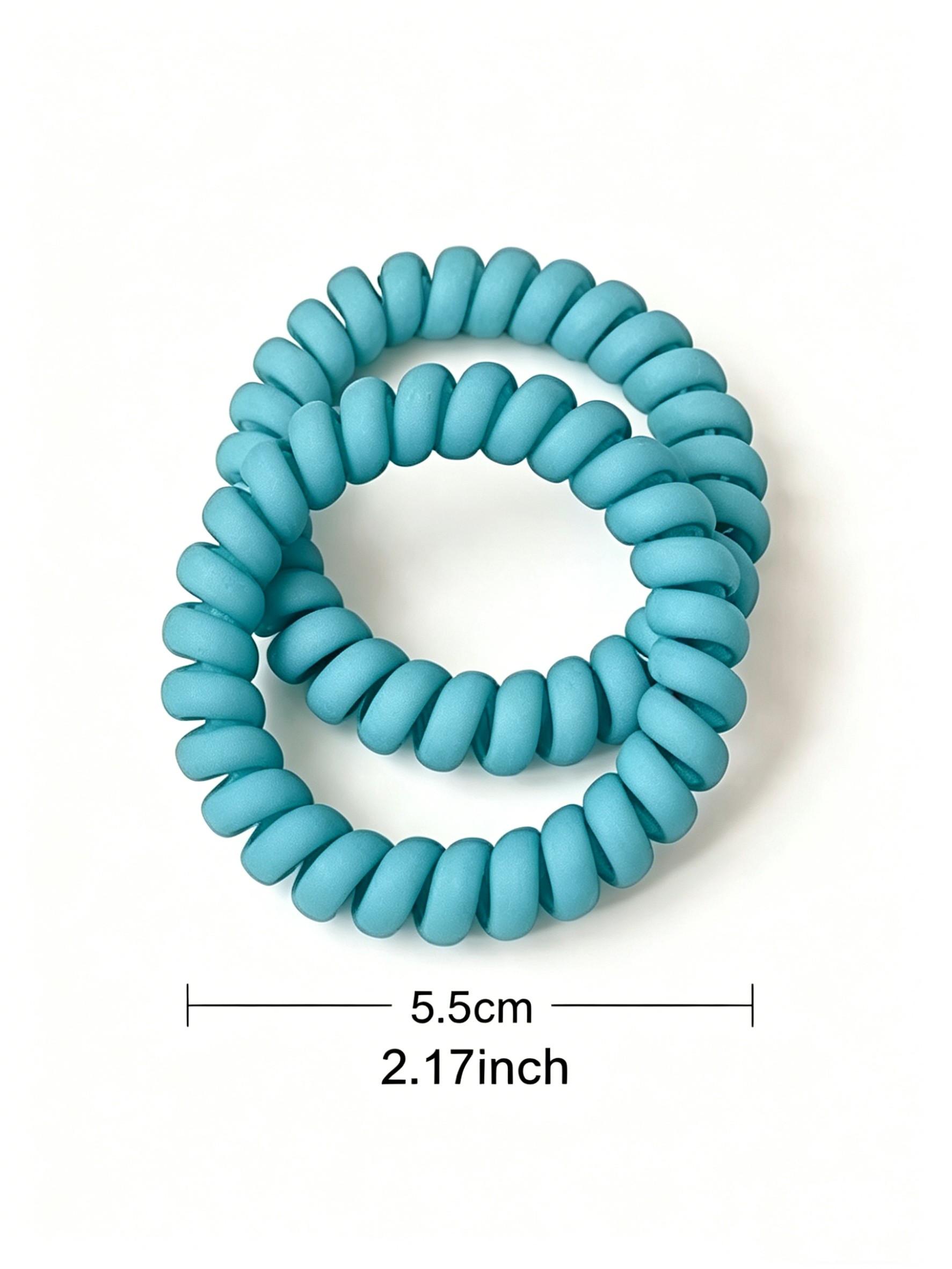 6-Pack Elastic Hair Ties for Women, High Stretch Durable Rubber Bands, Simple New Design, Versatile Headwear Accessories