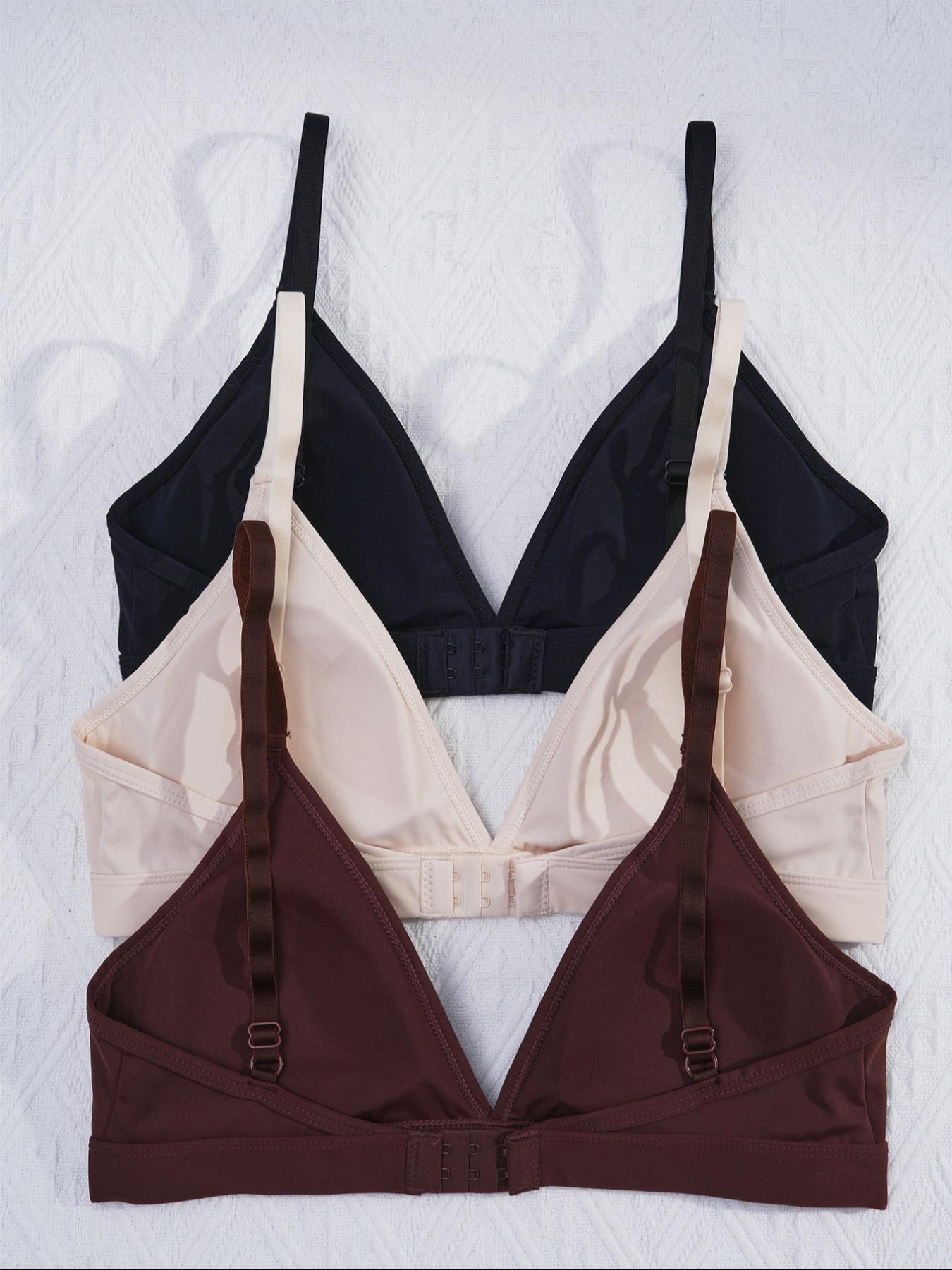 Women's Wireless Bralette Set, Casual, Medium Support Knit Fabric, Removable Pads, Adjustable Straps, Soft & Lightweight Design