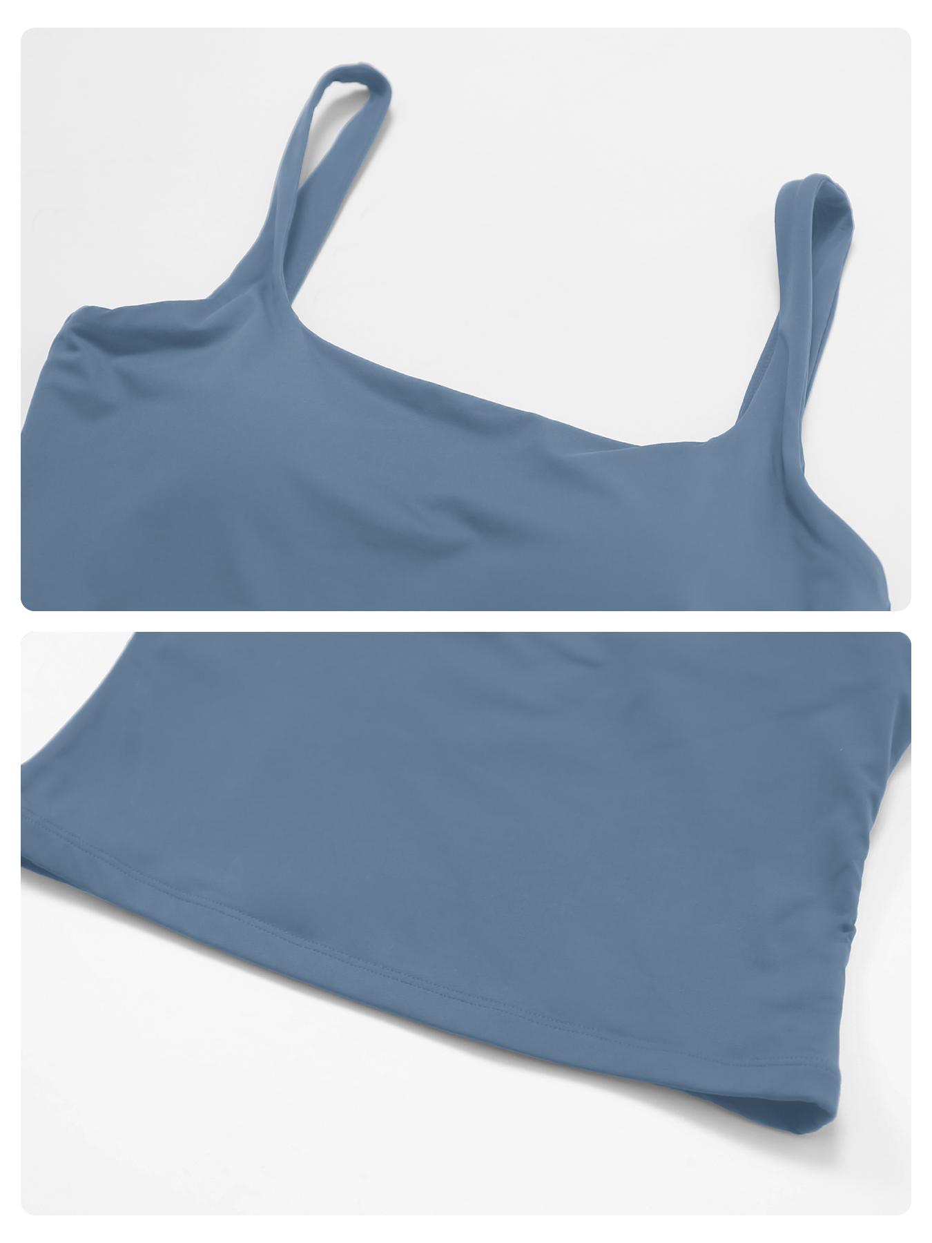 Women's Solid Color Sports Tank Top, Tight Sports Vest, Casual Comfy Breathable Sleeveless Sports Top for Yoga Gym Workout Running, Ladies Sportswear for All Seasons Women's Solid Color Sports Tank Top, Tight Sports Vest, Casual Comfy Breathable Sleeveless Sports Top for Yoga Gym Workout Running, Ladies Sportswear for All Seasons