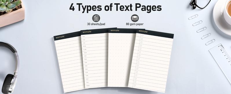 WEMATE 10 Pcs Mini Pocket Notepad Holder Set, 1PCS Notebook 1PCS Metal Pen, and 8 pcs Memo Book Refills- Perfect for Business, Conference, Meeting, Office, Daily Records, and Notes