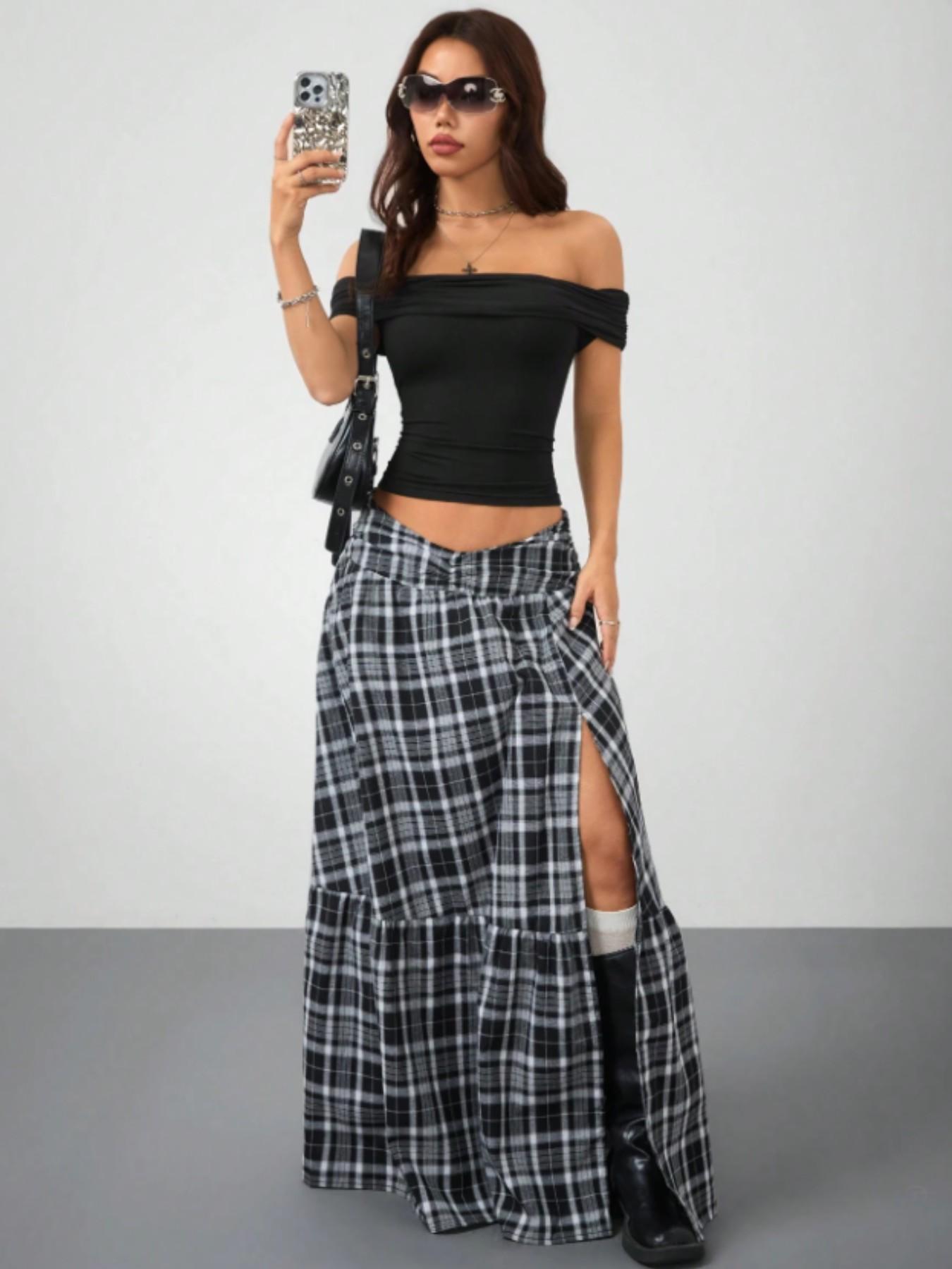 Women's One-Shoulder Ruched Short Top, Bodycon Barbie Neck T-Shirt, Y2K Retro Street Style, Summer Elastic Soft Fashion