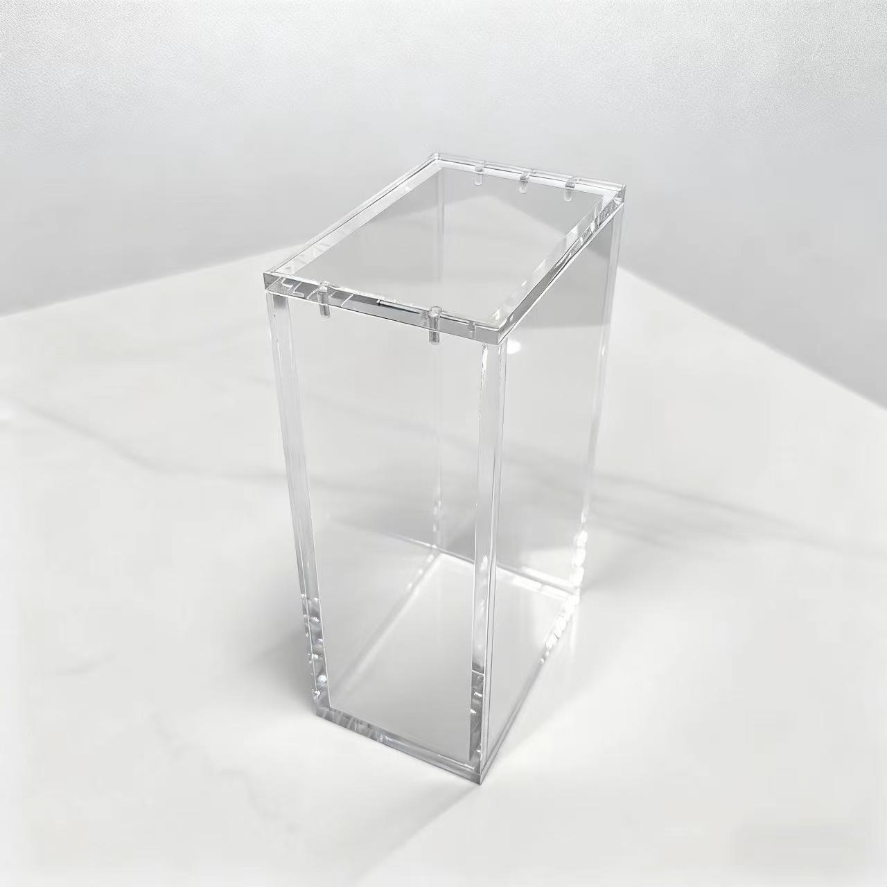 5mm Thick Acrylic Magnetic Closure Display Box, Stackable Transparent Acrylic, Safe Magnet Design, Card and Collection Secure Storage Holder
