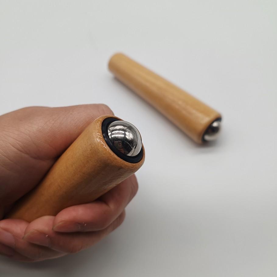 Portable 360 Degree Steel Ball Rolling Stick, Full Body Massage Roller, Abdominal Thigh Face Hand Back Muscle Massage Tool