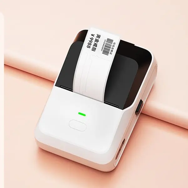 Portable Compact Thermal Jewelry Label Printer, Barcode Print Device for Watch, Jadeite Jade Gemstone Price Sticker Marking, Thermal Printer