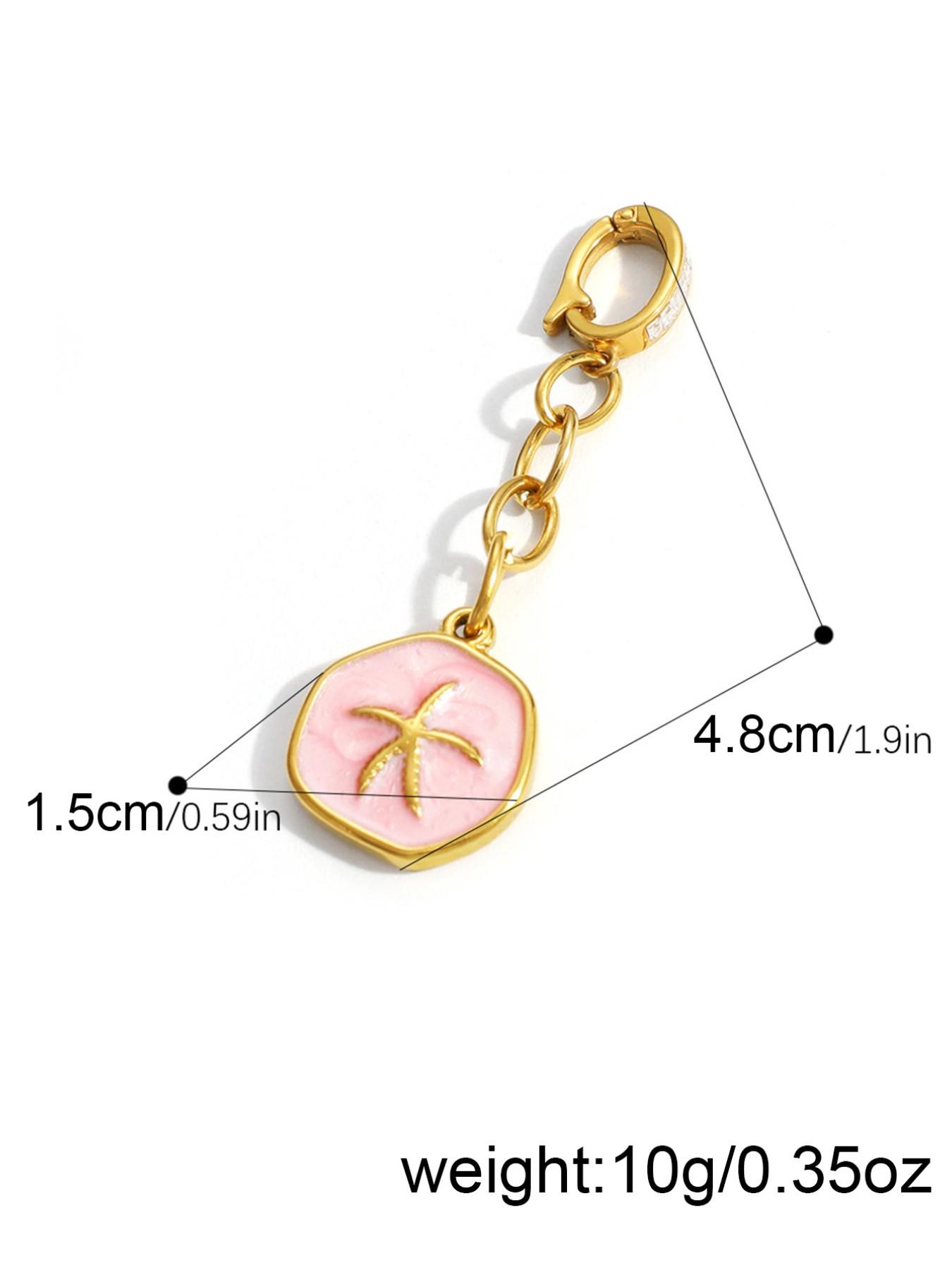 Stainless Steel Bikini Pendant Ocean Series Shell Starfish Flower Oil-Dipped Waterproof Necklace Charm Jewelry