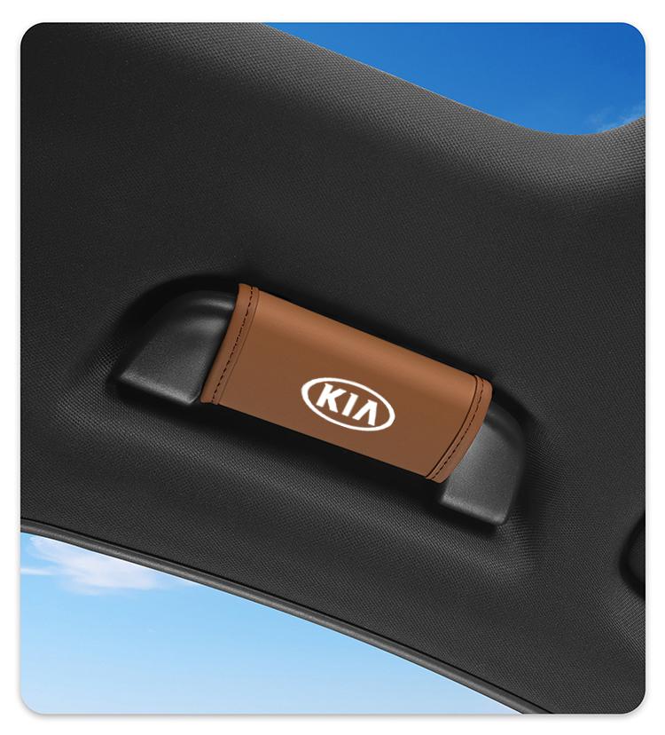 Car Roof Handle Protective Cover Pull Gloves Interior Accessories For KIA K5 K9 Sorento Ceed Sportage Carnival Stinger Forte Niro Cadenza Soul Cerato EV6 Stonic Cerato Telluride Proceed RIO Borrego Seltos Picanto