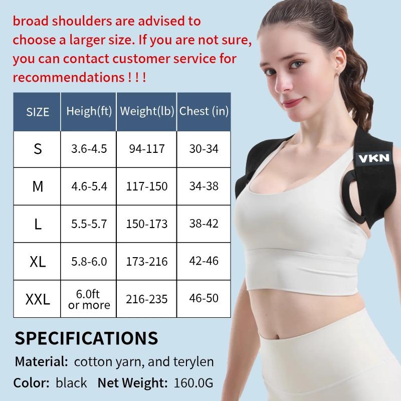 VKN Fitness Heavy Shoulder Straps, Open ShoulderAssist Straps, Bench Presses,ShoulderTraining Straps, Press Lifts,Chest Straight, Straight BackAssist Straps AdjustableBack Brace Adjustable Posture