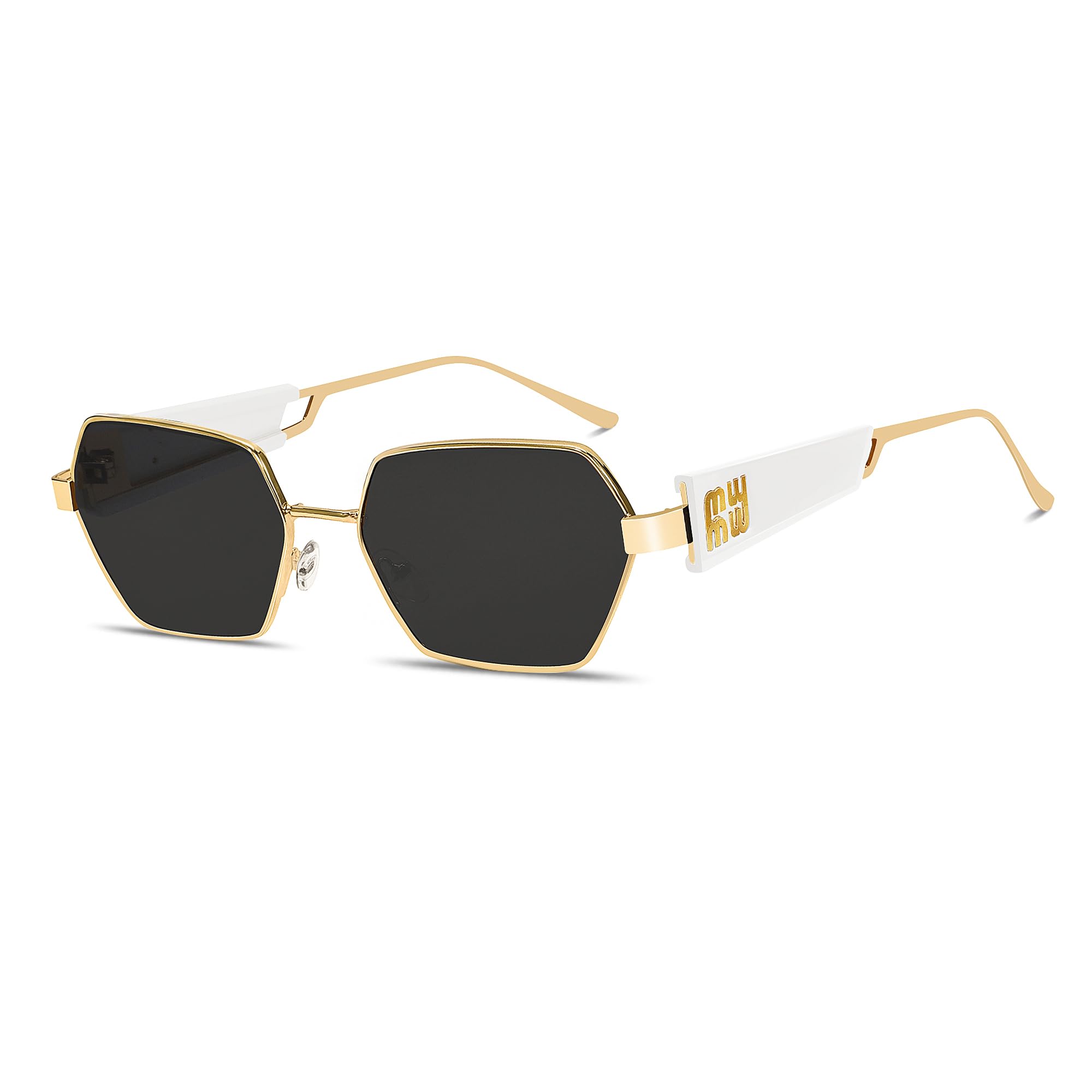 ?Gold Hexagonal Polarized Sunglasses for Men and Women Retro Hexagon Sunglasses for Women Men, 2025 Trendy Fashion  main image 4