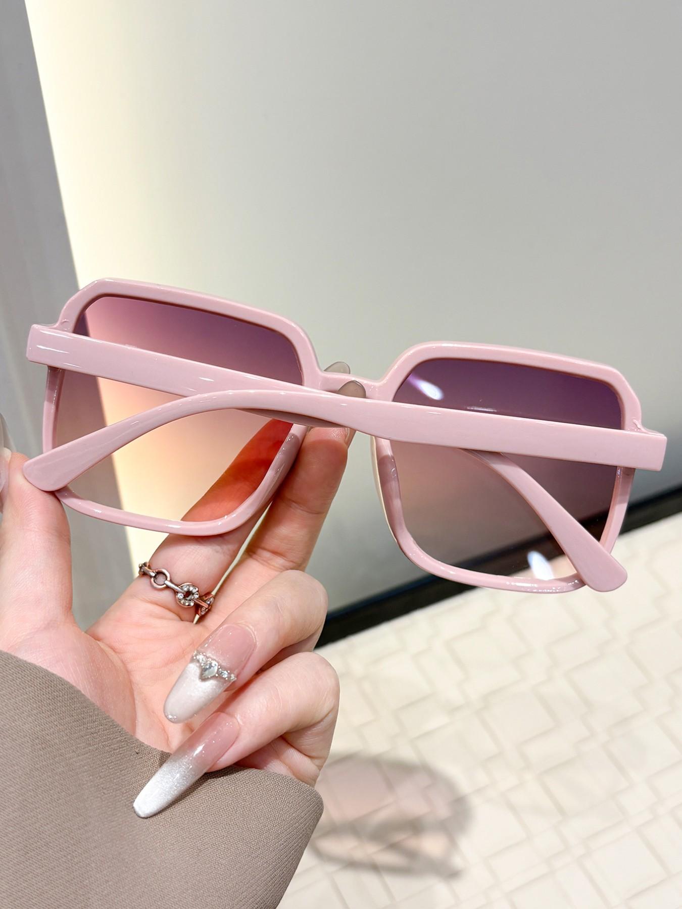 Classic Square Women's Sunglasses, Trendy Casual Sunglasses, Perfect for Afternoon Tea Parties, Beach Vacations, Date, Stylish Eyewear Accessories