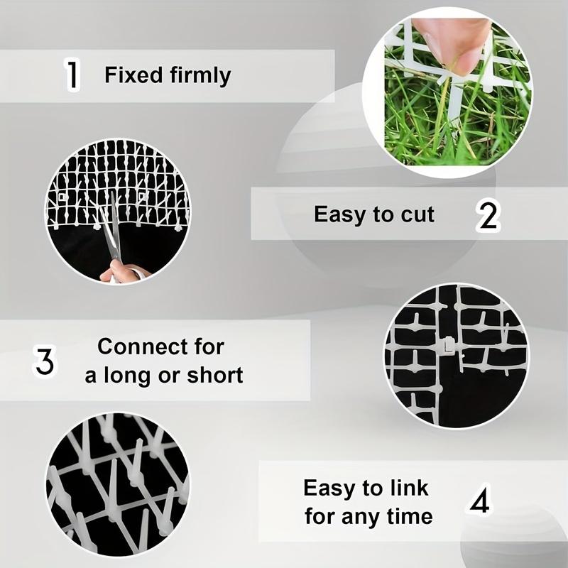 4m Anti-Cat Net & Deterrent Mat Roll, Outdoor Plastic Fence for Balcony, Roof, Garden & Flower Beds, Pet Barrier to Keep Cats Away