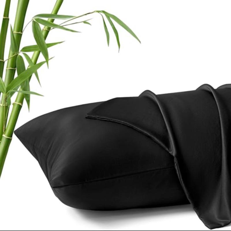 Cooling Pillowcase for Soft and Smooth Touch, Reduces Friction-Induced Breaks, Sleep Wrinkles, and Irritation, Gentle on Skin and Hair