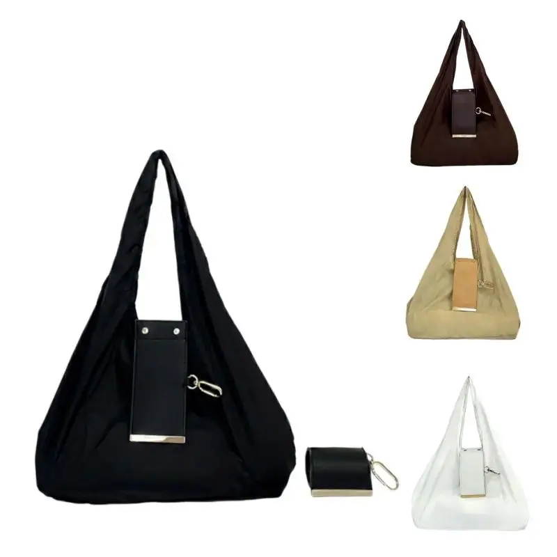 [Back to School]Compact Foldable Keychain Tote Bag, Expandable Reusable Grocery Shopping Bag with Key Ring, Portable Carryall for Travel, Daily Errands & On‑the‑Go Use-MM1