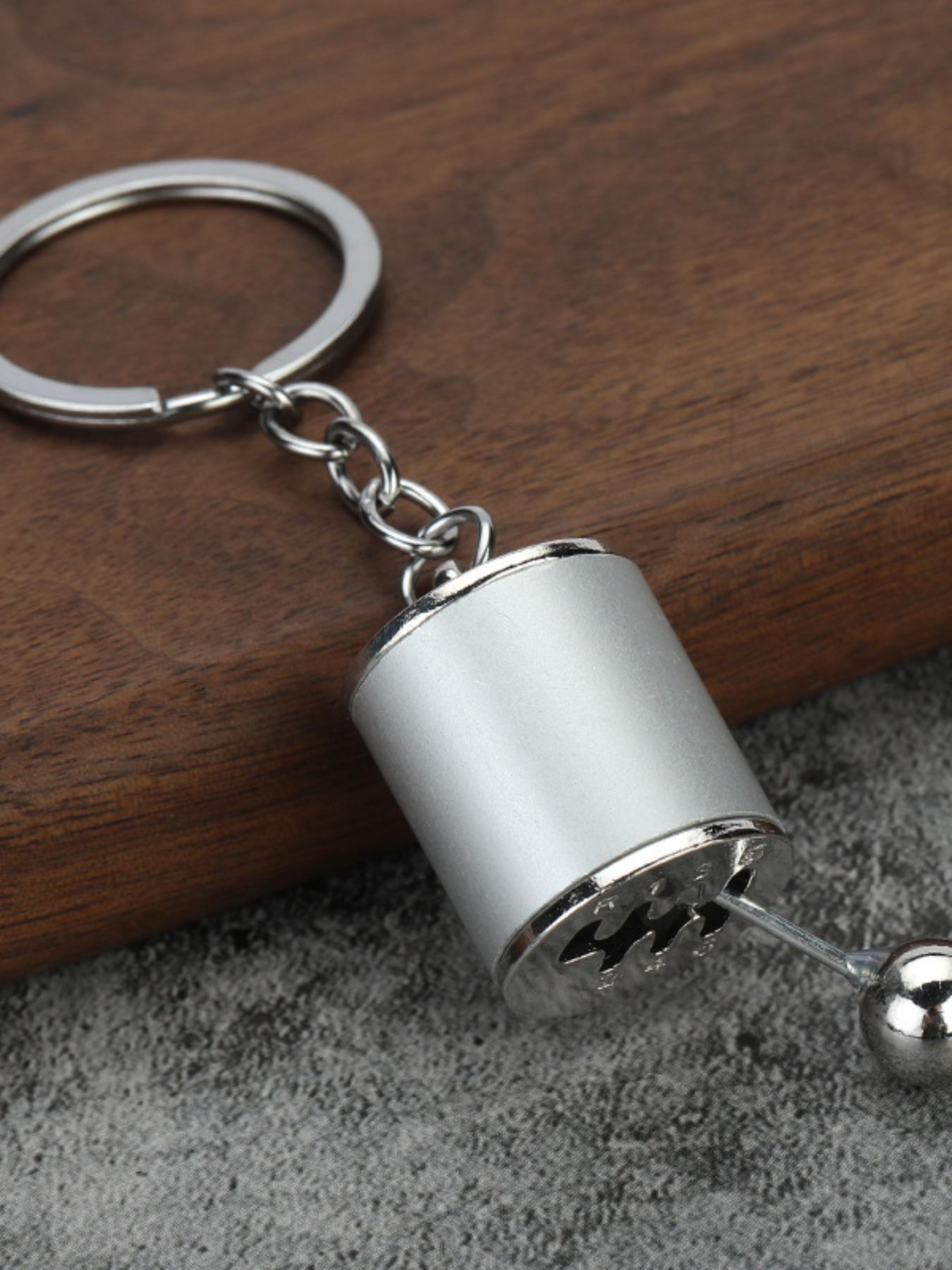 Wind Manual Transmission Keychain, Moveable Gear Head Pendant, Car Modification Culture, Unique Gift for Car Enthusiasts, Bag Charm, Car Key Chain