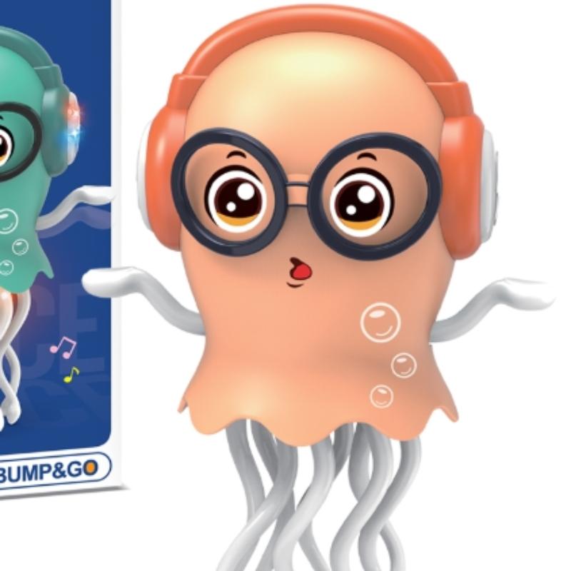 Funny Dancing Octopus Toy, Electric Induction Music Automatic Obstacle Avoidance Stress Relief Gift, Birthday Christmas Present