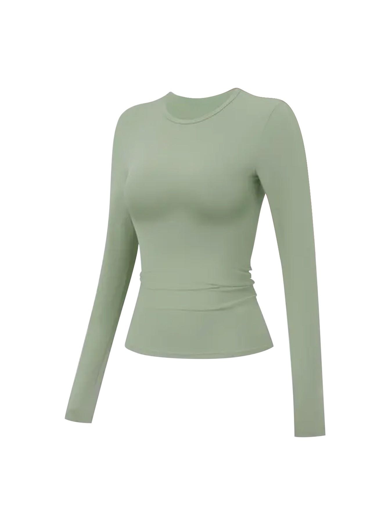 Women's Two-Piece Sporty, Long Sleeve Top & High-Waisted Pants, Breathable Yoga Gym Running Wear, Spring Fall Fitness Apparel, Activewear Fitness Outfit