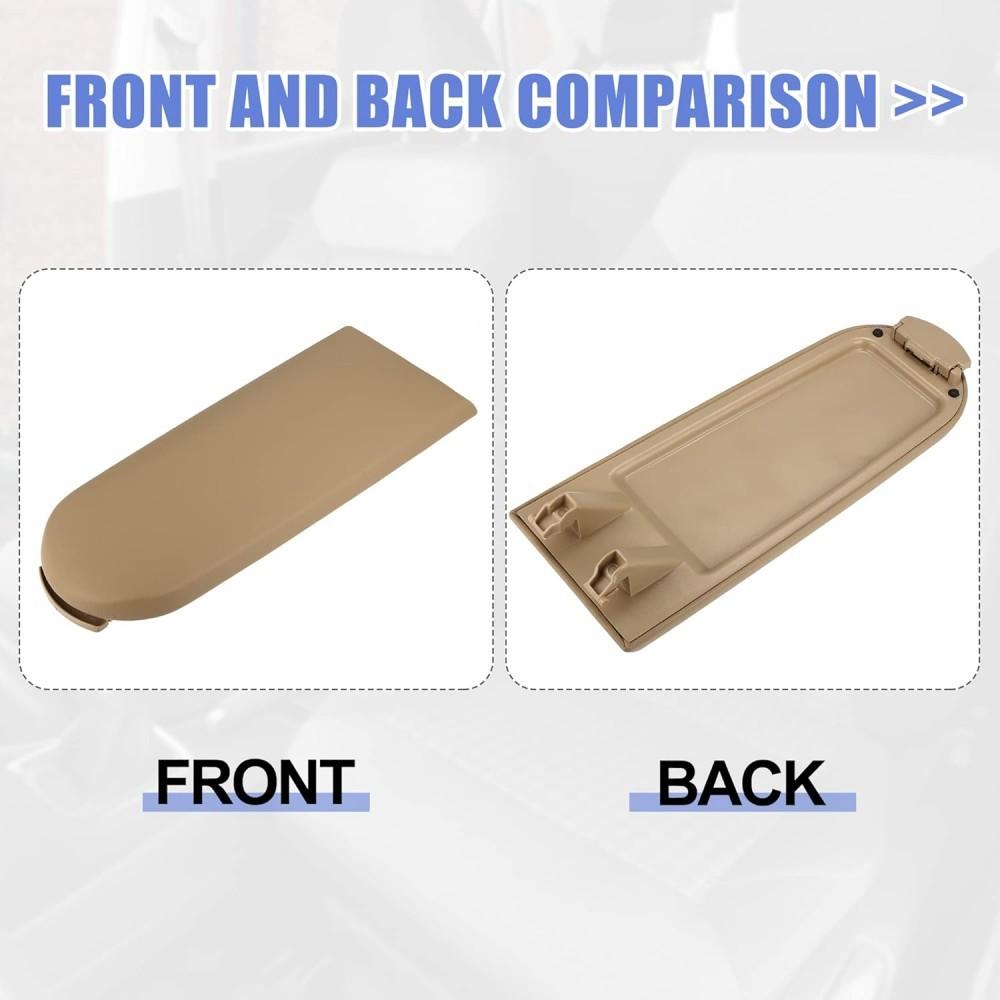 1Pcs Car Center Console Lid Armrest Center Console Covers Cap Panel with Latch Lip Replacement fit for VW Jetta Golf MK4 Beetle