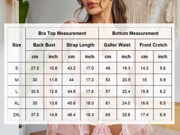 Avidlove Lingerie Sets Womens Garter Sets 3 Piece Underwire Bra and Panty Sets With Mesh Mini Skirts S-XXL (stockings not included)