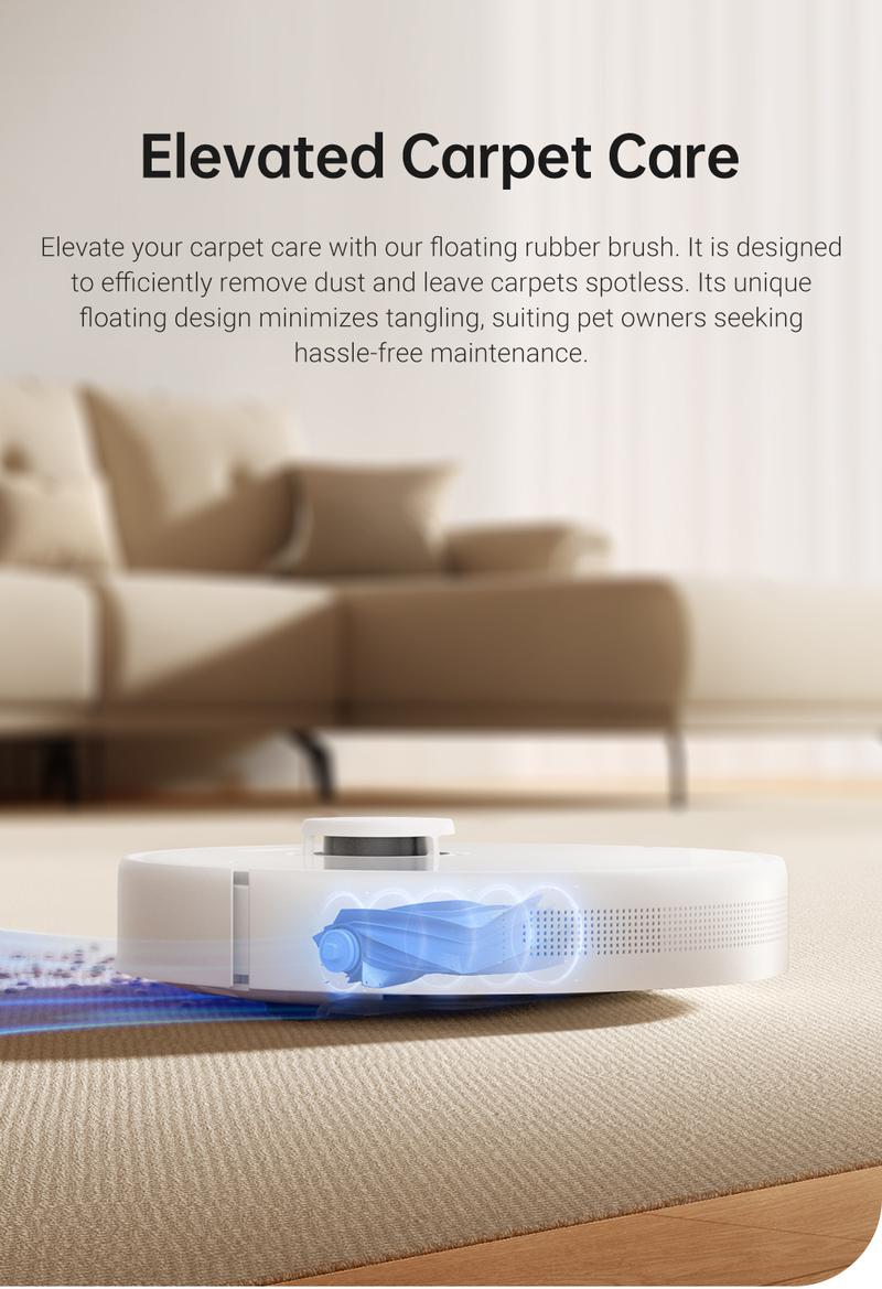 DREAME D10 Plus Gen 2 Robot Vacuum and Mop with Self-Emptying Base for 90 Days of Cleaning, 6000 Pa Suction and LiDAR Navigation, Obstacle Avoidance, Wi-Fi Connected