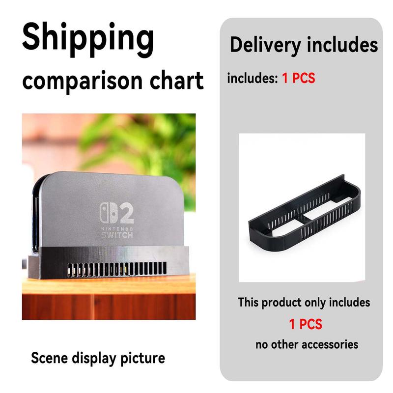 1pc Elevated Stand for Nintendo Switch 2 Dock - Heightened Design Boosts TV Dock Ventilation, Prevents Overheating, Must-Have Gaming Accessory, Ideal Halloween & Christmas Gift for Gamers