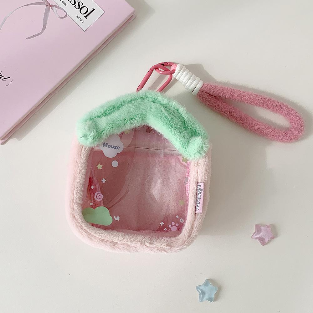 Cartoon Plush Doll Bag, Student Toy House Storage Bag, Anime Figure Cotton Doll Display Hanging Bag, Pain Bag for Collectors