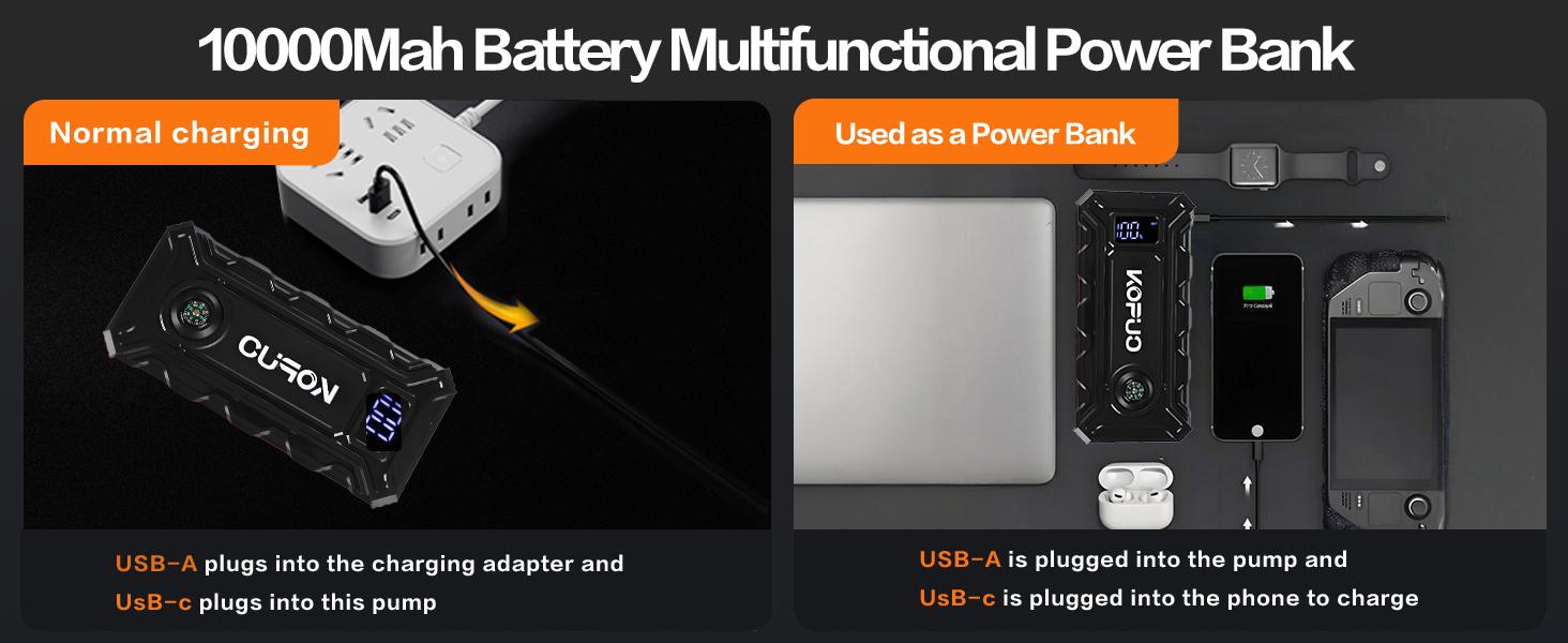 KOPUO 12V 3000A Portable Multifunctional Car Jump Starter with Smart Clamp & International Warranty Perfect for Urban Commuters and Outdoor Adventurers StarterBattery Pack - Vehicle Truck battery jump pack