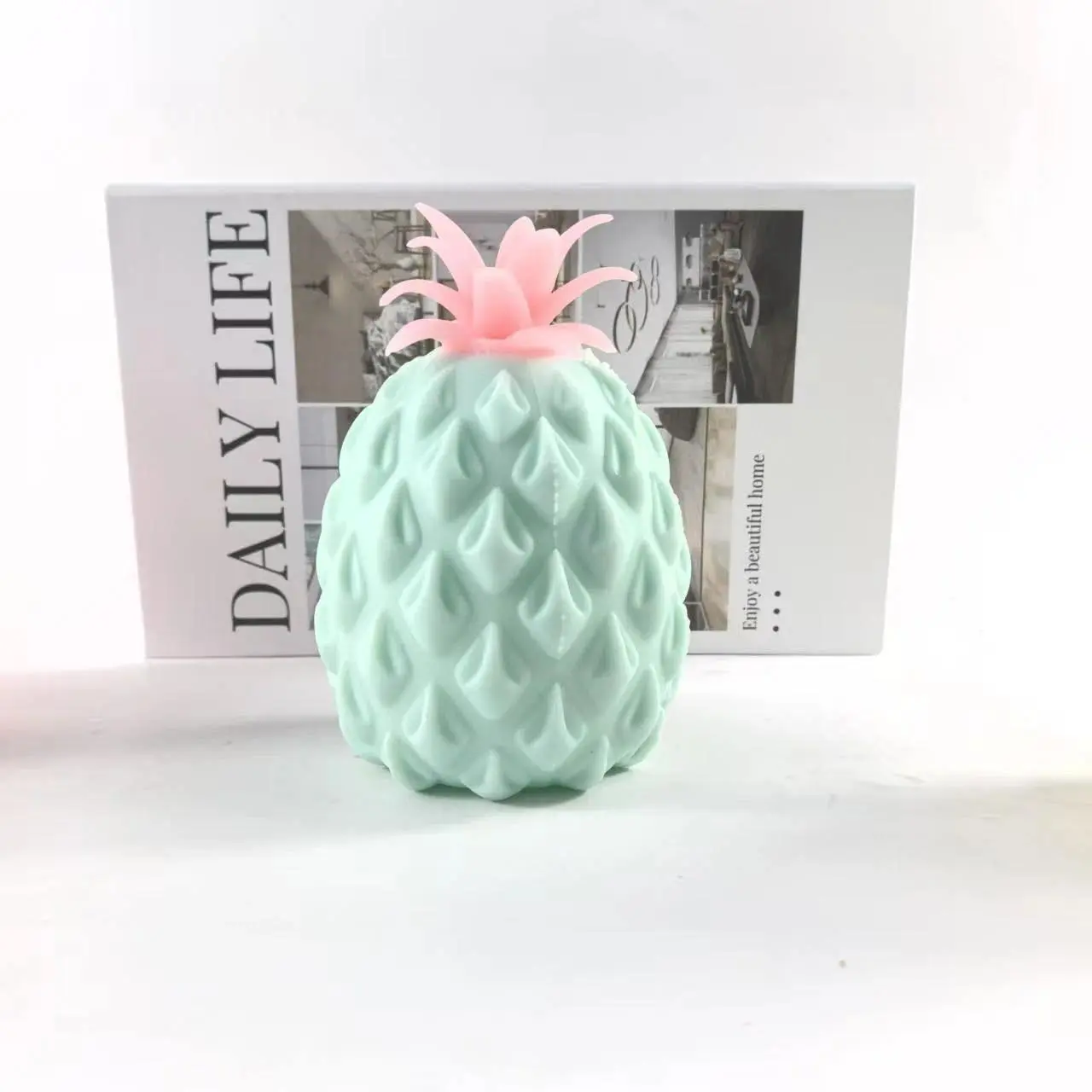 Pineapple Squishy Stress Toy – Slow-Rebound Fruit Sensory Fidget, Lightweight Non-Toxic Squeezable Comfort Grip, Cute Design with Pop Beads for Anxiety Relief, Portable for Office Home Travel, Must-Have Gift for Teens Kids