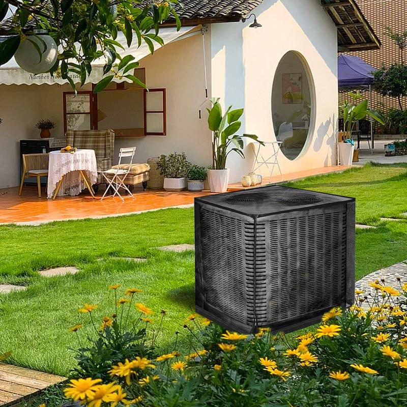 Durable Air Conditioner Cover, Full Mesh Ac Protector, Outdoor Protection, All-Season Use, Robust and Long-Lasting, Ideal for Year-Round