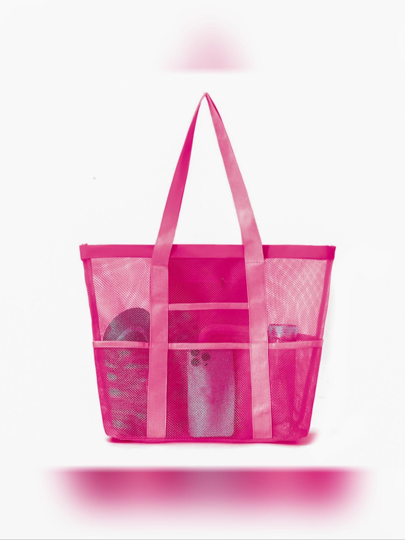 Large Capacity Beach Bag, High-Value Swimming Bag, Multifunctional Travel Shoulder Bag, Durable Fashion Cosmetic Storage Bag, Lightweight Beach Bag