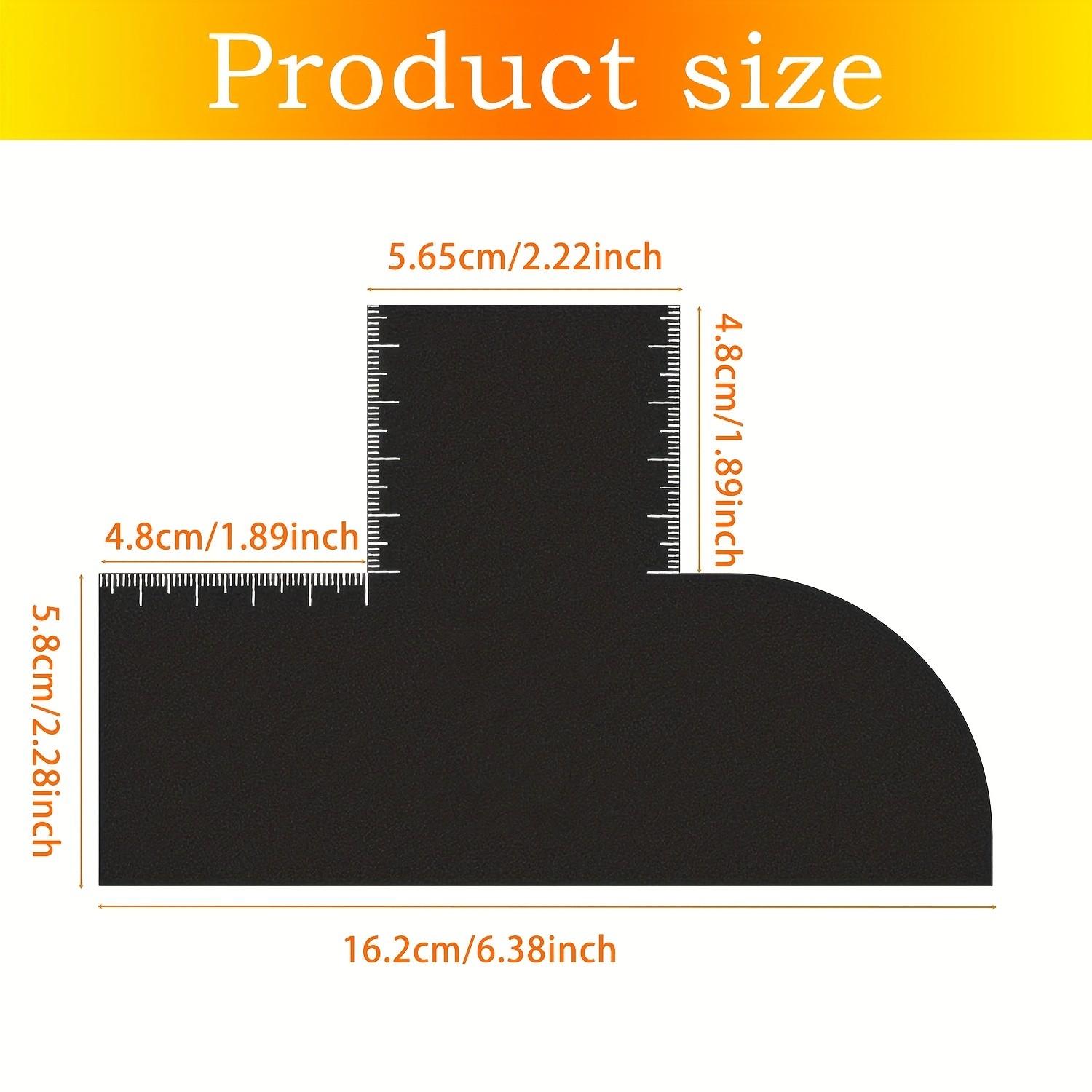 T-Shaped Hair Cutting Guide Template, Professional Barber Hairline Shaper Ruler, DIY Haircut Stencil for Men's Fade & Beard Lineup, Salon Home Hair Styling Tool