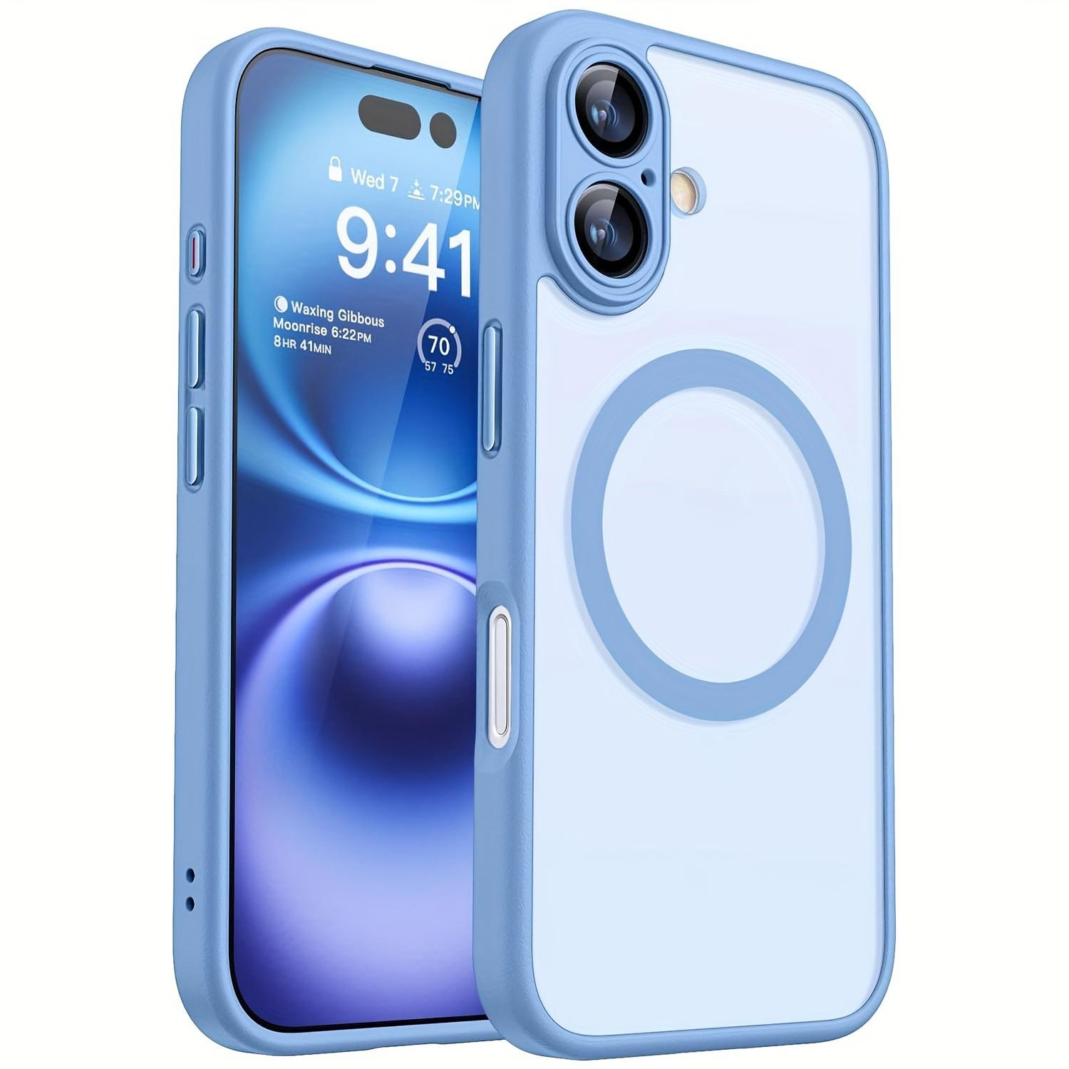 Magnetic Phone Case for iPhone 17/16/15/14/13/12/11, Upgraded Full-Camera-Protection Translucent Matte Compatible with MagSafe, Phone Cover, Phone Cover Casing