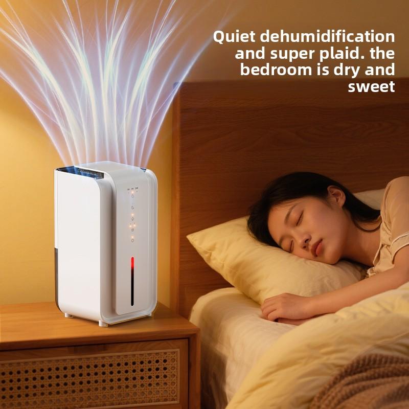 Touch Screen Silent Home Dehumidifier Negative Ion Air Purify Dryer for Bedroom Basement