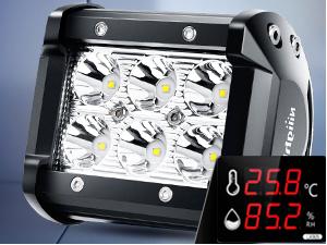 Nilight 4PCS 4 Inch 18W Spot Led Light Bars LED Work Lights Led Fog Lights Off Road Driving Lights with Off Road Wiring Harness Lightbar