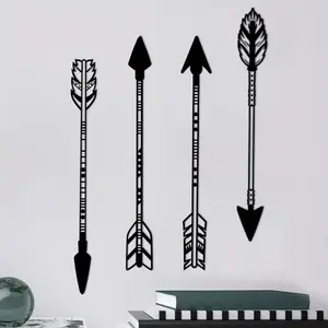 CIFbuy Gothic Metal Wall Decor Sword Art Set for Home Halloween Garden Living Room Black Wall Hanging