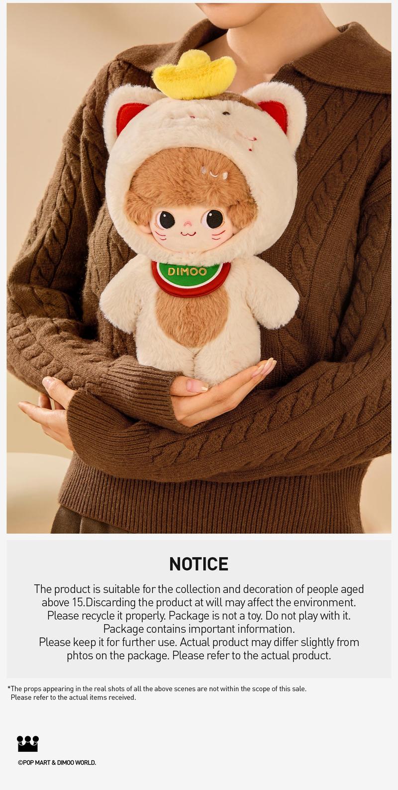 POP MART DIMOO Weaving Wonders Series-20cm Cotton Doll