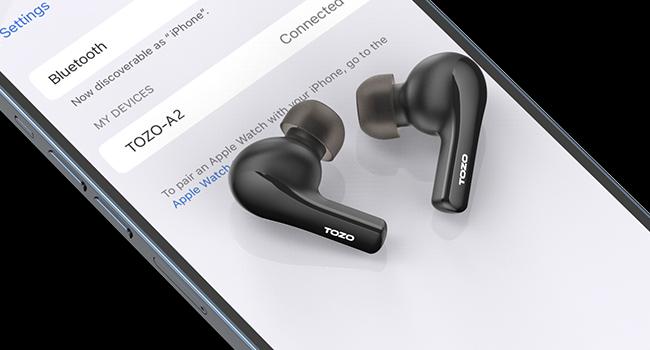 TOZO A2 Mini Wireless Earbuds Bluetooth 5.3 in Ear Light-Weight Headphones Built-in Microphone Audio Earphones Electronic Headset in-ear earphone FathersDayGift