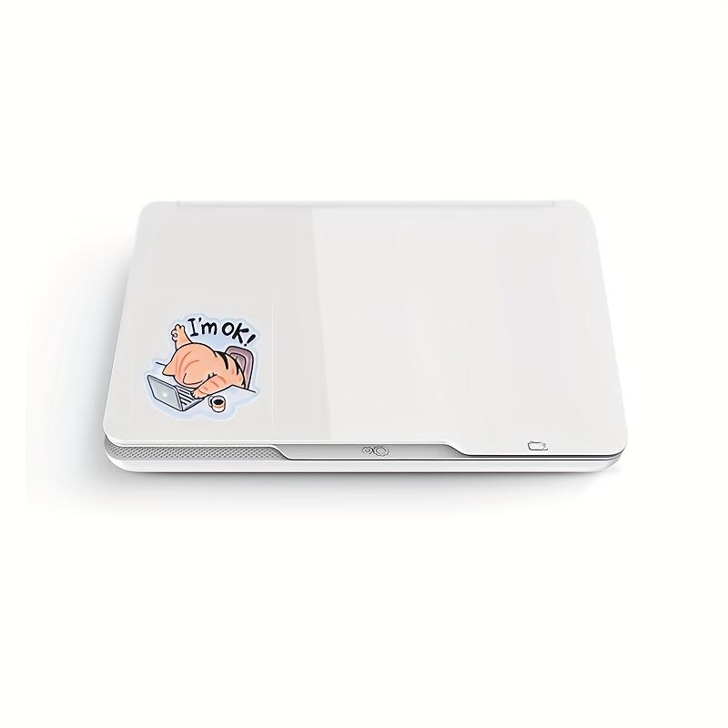 A "I'M Fine" Cat Sticker - Glossy Hollow Design, Suitable for Laptops, Water Bottles, And Phones - Durable Accessory And Gift, Notebook Decoration