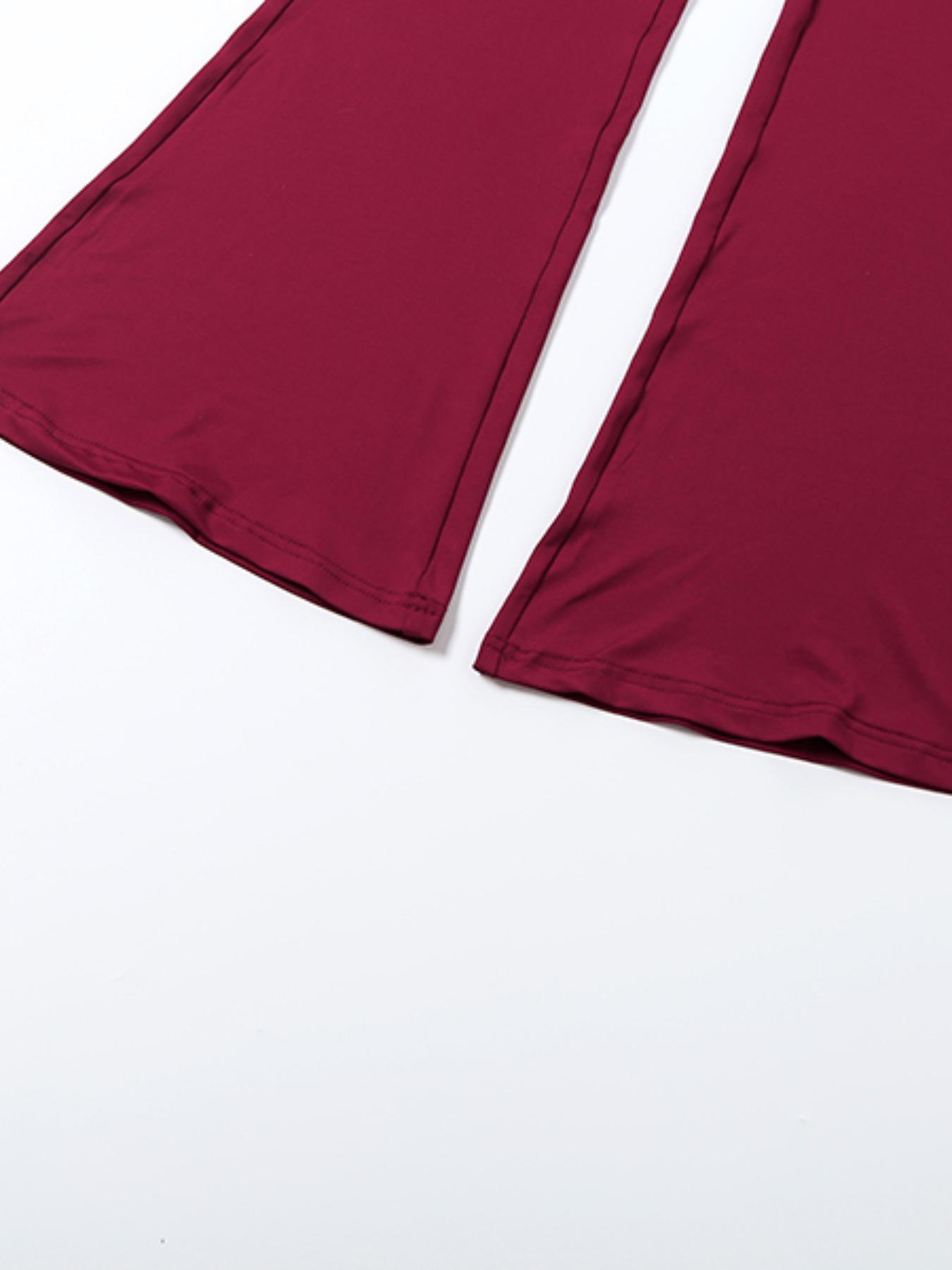 Women's Sleeveless Backless Tie Neck Long Pants Jumpsuit, Decorative Autumn Fashion, Sexy One-Piece