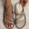 Women's Fashionable Plain Color Slides, Beach Slide Sandals, Casual Comfortable Soft Slippers for Indoor Outdoor Wear, Summer Beach Slippers, Footwear, Daily Wear Footwear, Walking Shoes #GLOBAL PICKS