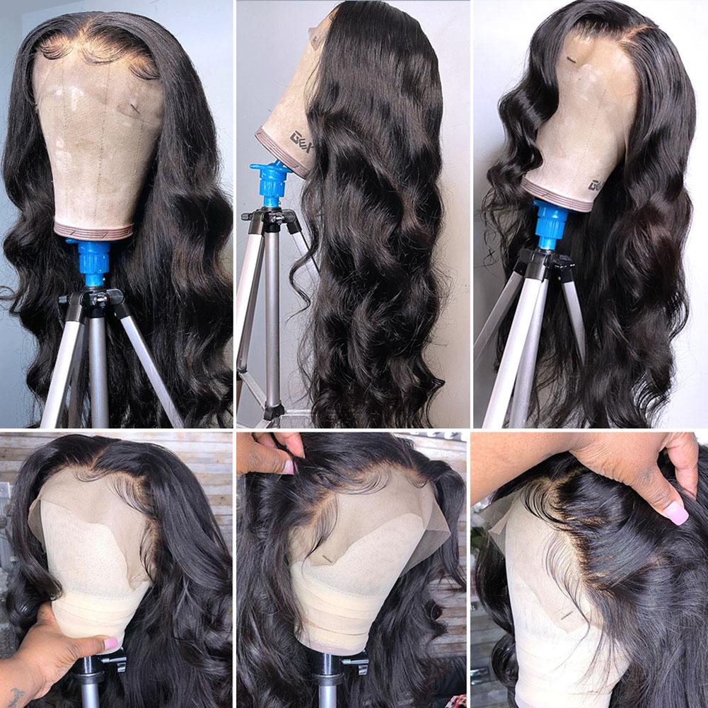 QUANDIAN 13x6 Balayage Highlight Lace Front Wig Human Hair 13x6 HD Lace Front Wigs Human Hair Body Wave Wig 200% Density FB/27 Ombre Wig Springtok