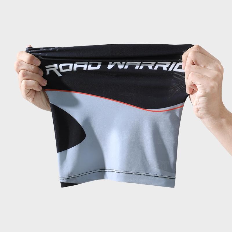 High-Style Ethnic Print Ice Feel Sunscreen Mask, 100% Polyester Seamless Breathable Neck Cover, Outdoor Summer UV Protection