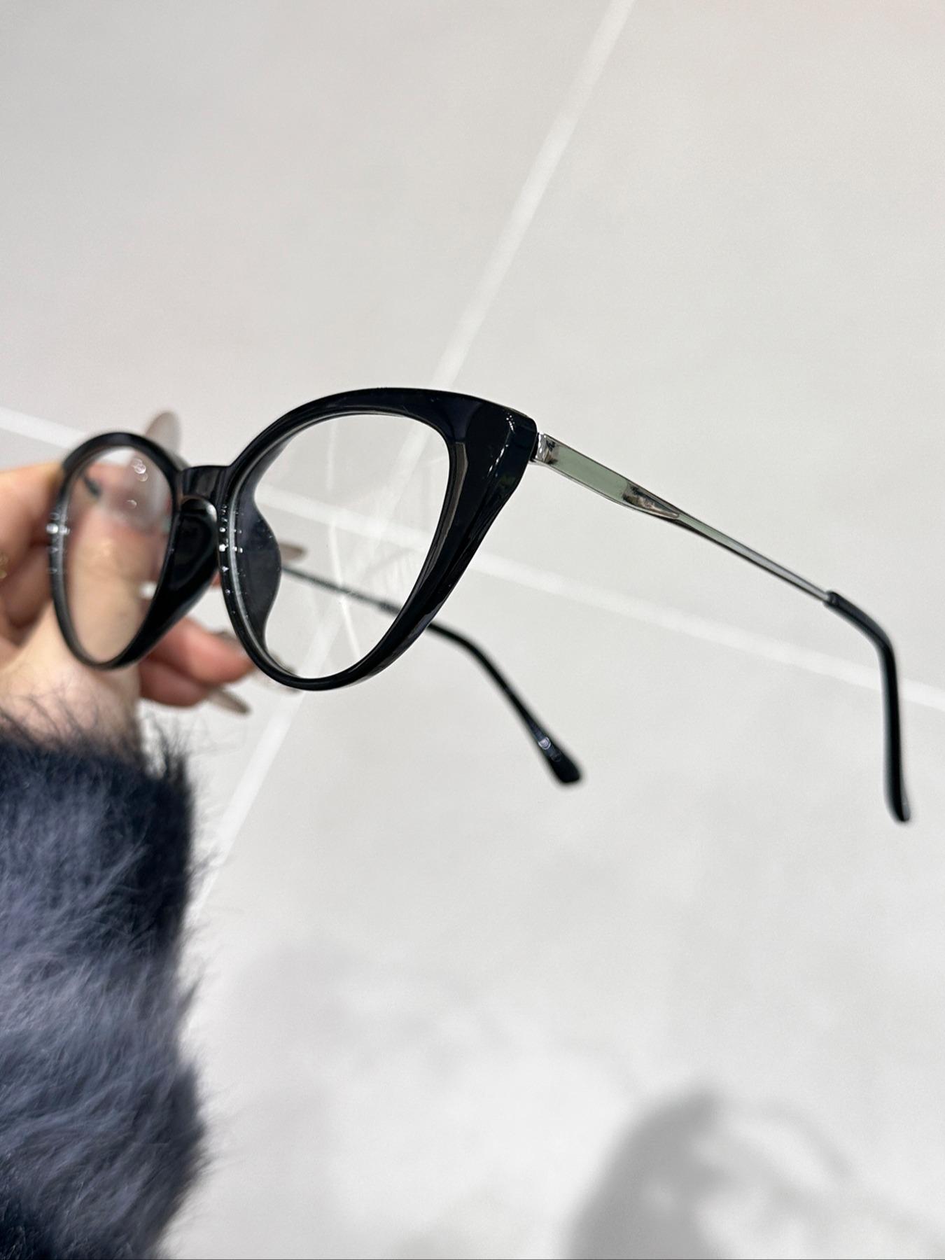 Elegant Cat Eye Small Frame Glasses for Women, Daily Wear, Office Commute, Business Casual, Style, Flat Lenses, Fashionable Frames Glasses
