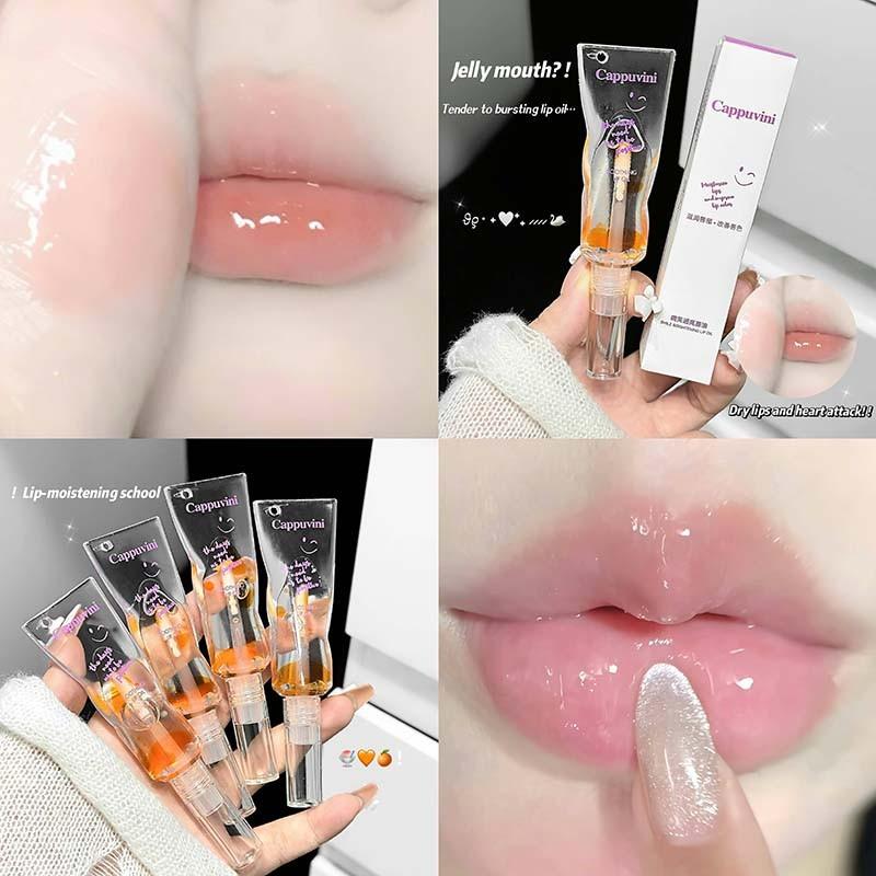 Smile Bright Lip Oil, Moisturizing Lip Essence, Color-Changing Nourishing Lip Balm, Hydrating Repair, Suitable for All Skin Types