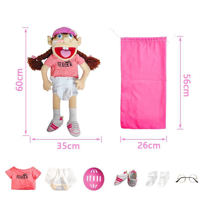 Family Hand Puppet Pet Booger Feebee Rocker Zombie Dad Mom Chef Price Police Junior Joseph Cody Penolope Open Mouth Muppet
