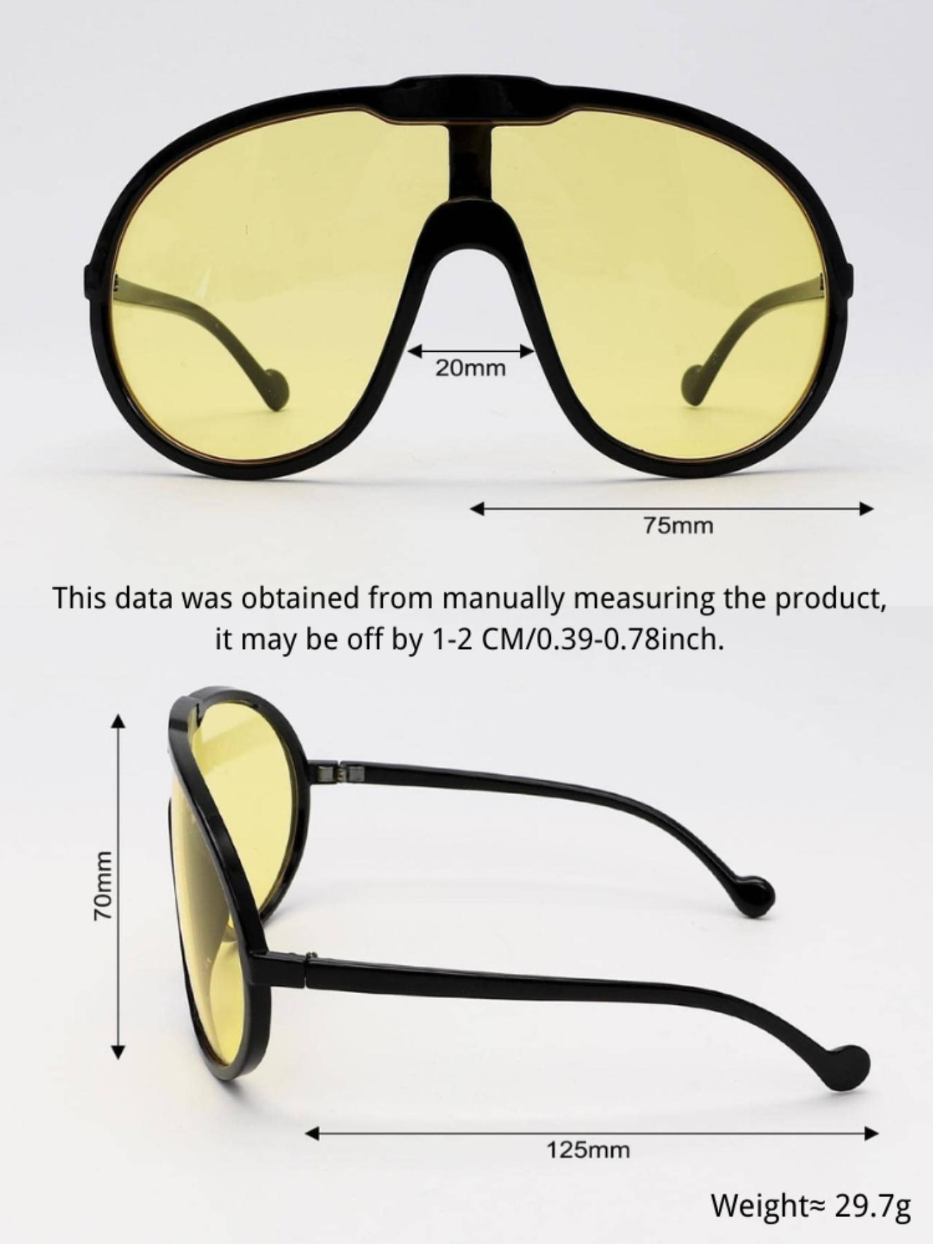 Unisex Street Trend Glasses, Trendy Y2k Glasses for Everyday Use, Fashion Accessories for Outdoor Activities