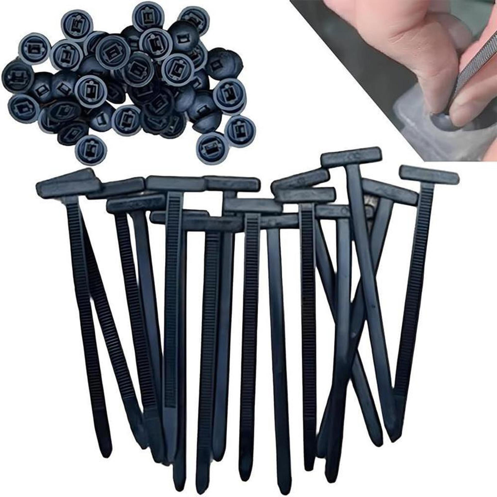 50Pcs 2026Heavy-duty Self-locking Nylon Cable Tie Set |   Thickened High-strength Straps + Fixing Clips |   Durable Zipper Buckle Design Suitable for Cable Management, Auto Repair, Furniture and Outdoor Equipment |   Multi-purpose Fixing and Organizing To