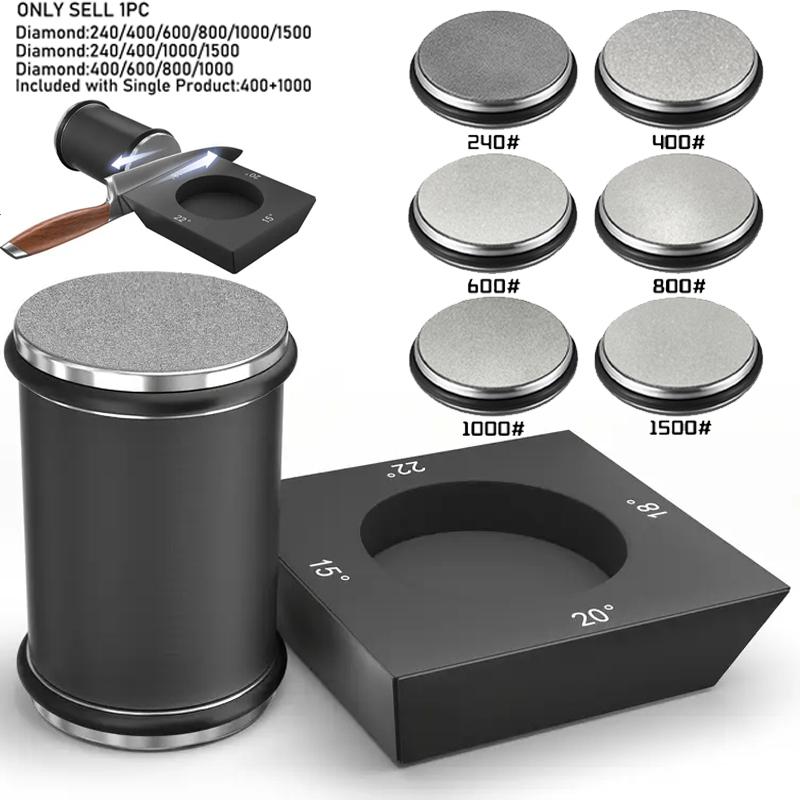 1-Piece Knife Sharpening Tool Set — Rolling Knife Sharpening Kit with Diamond and Ceramic Sharpeners — Suitable for Steel of Any Hardness — Features 12°, 15°, 20°, and 22° Magnetic Angles — An Ideal Gift for Loved Ones and Friends