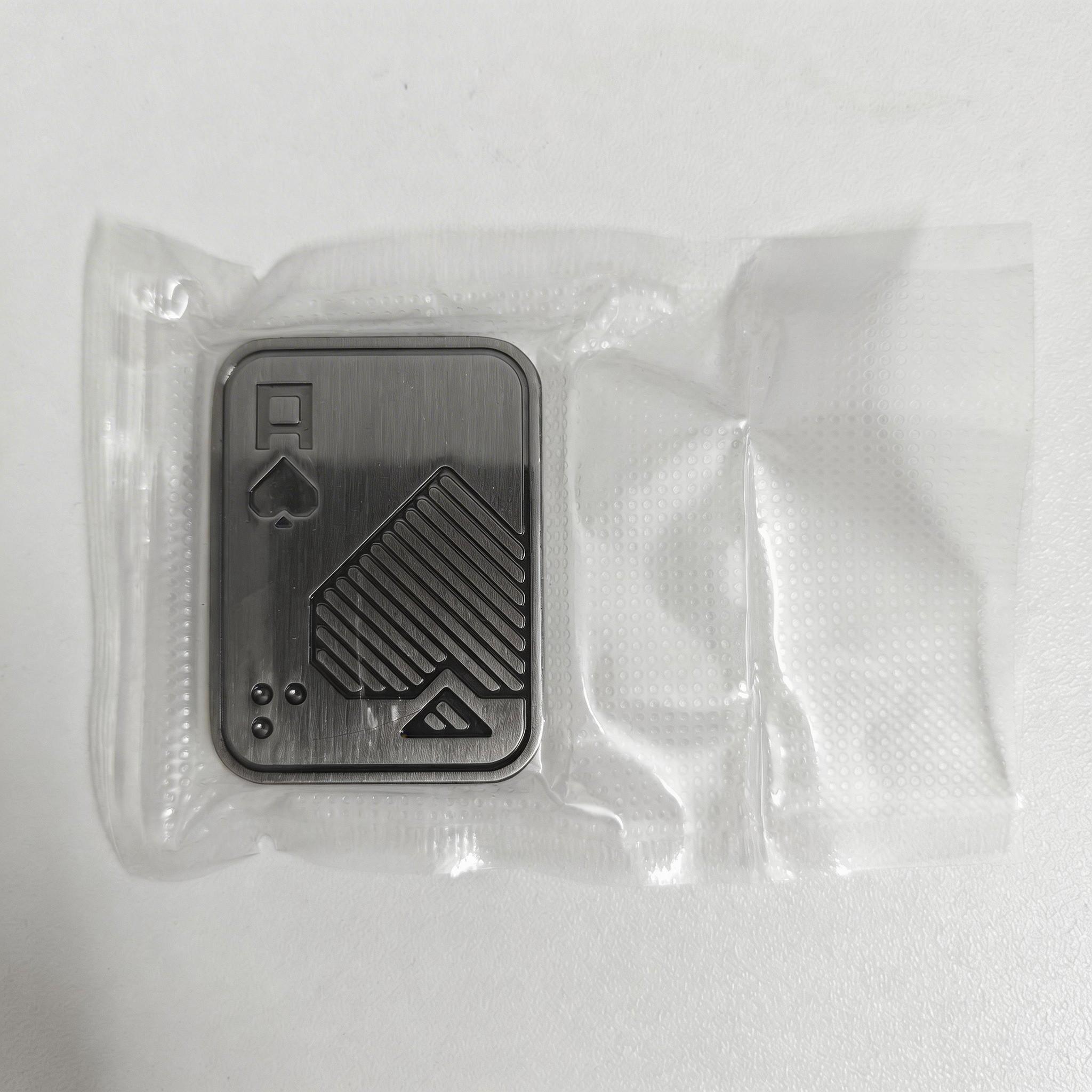 Stress Relief Tool! Poker Card Shape Metal Push Toy, Adult Edc Finger Stress Reliever, Anxiety Relief, Focus Improvement, Portable