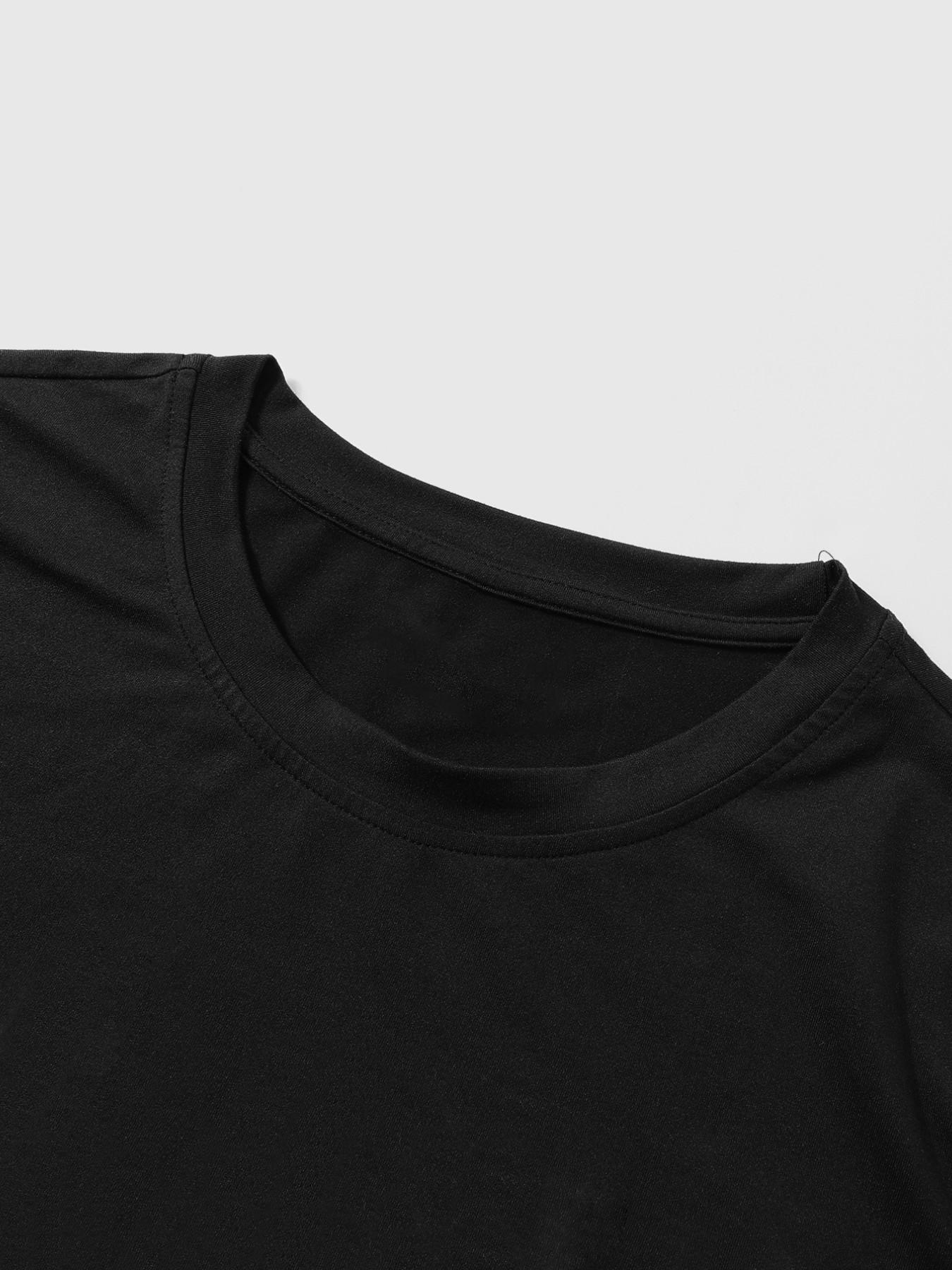 Men's Oversize Graphic Tee, Street Style Fitted Long Sleeve Top, Casual Minimalist Design, American Vintage Faith Fashion